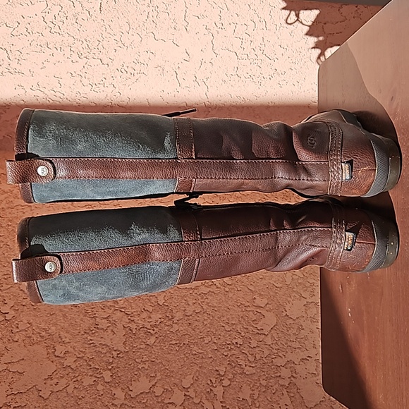 Ugg Australia Belcloud Leather Waterproof Sheepskin Knee Boots Size 7.5 - Picture 7 of 16